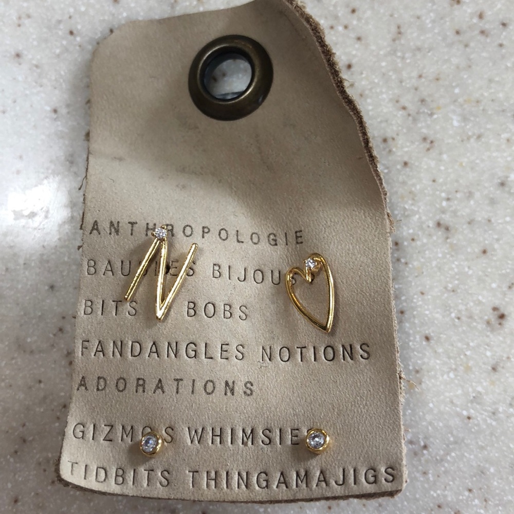 Anthropologie Gold Earrings !